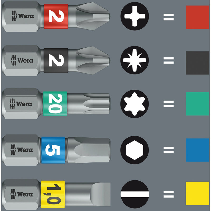 Load image into Gallery viewer, Wera bit-check 6 impaktor 2 bitset (zwart, 6-delig)
