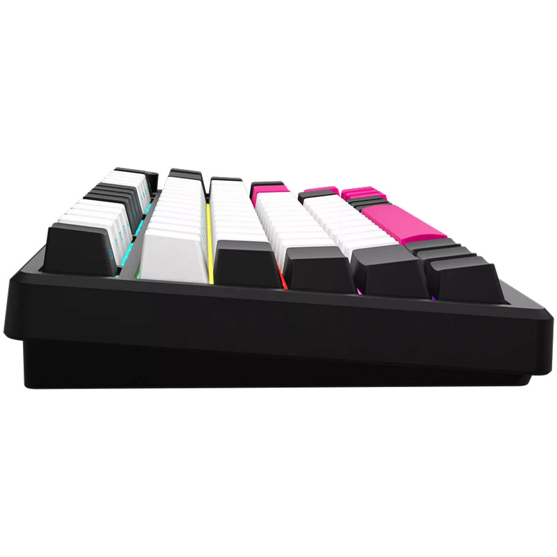 Load image into Gallery viewer, Lorgar kbp7075w rgb mechanisch gaming toetsenbord (zwart, us lay-out (qwerty), logar toxic purple, 75%, rgb, hot-swappable, pbt double-shot, bluetooth | 2.4ghz | usb)
