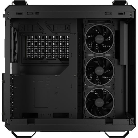Asus tuf gaming gt502 horizon argb midi tower behuizing (zwart | 3x usb-a | 1x usb-c | tempered glass)