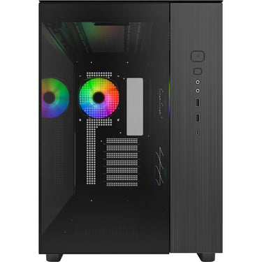 Montech king 65 pro midi tower behuizing (zwart | 2x usb-a | 1x usb-c | window)