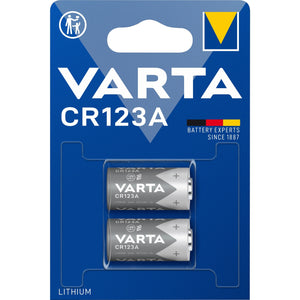 Varta lithium cylindrical cr123a batterij (2 stuks)