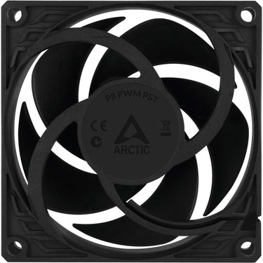 Arctic p8 pwm pst case fan (zwart, 80 x 80 x 25 mm)