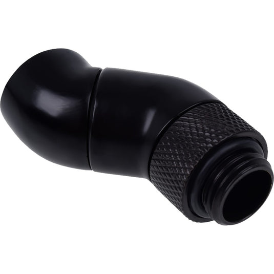 Alphacool eiszapfen angled adaptor double-45 graden aansluiting (zwart)