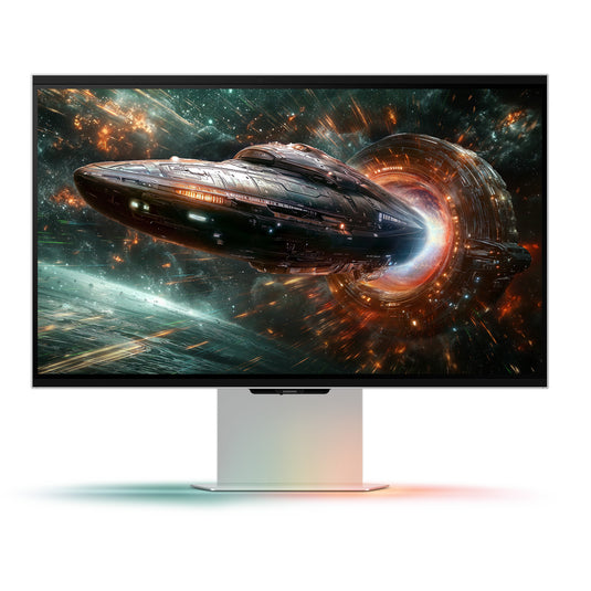 Samsung odyssey 3d g90xf 27 4k uhd gaming monitor (zilver, 2x hdmi, displayport, 2x usb-a, usb-b, 165 hz)
