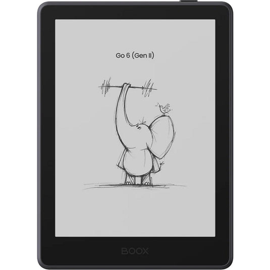 Boox go 6 (gen ii) e-reader (zwart, 3 gb | 32 gb | android 11)