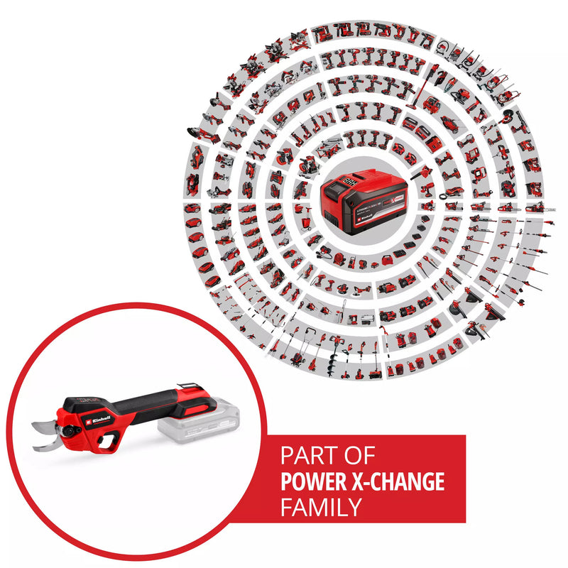 Load image into Gallery viewer, Einhell professionele accusnoeischaar gp-ls 18 28 li bl-solo takkenschaar (rood zwart, accu en oplader niet inbegrepen, power x-change)
