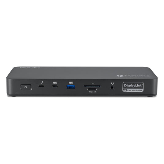 Kensington sd5920t eq thunderbolt 4 quad 4k hybrid dock met displaylink technology dockingstation (zwart)