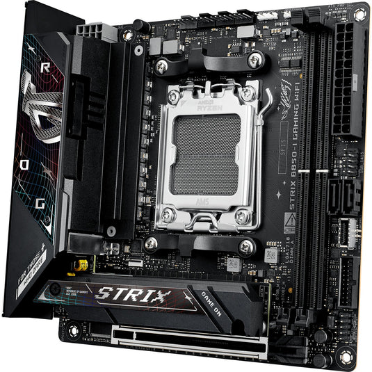Asus rog strix b850-i gaming wifi socket am5 moederbord (2.5gb-lan, wi-fi 7, bt, sound, mini-itx)