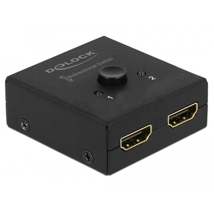 Load image into Gallery viewer, Delock hdmi switch 2 - 1 bidirectional 4k 60 hz (zwart)
