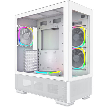 Montech sky two midi tower behuizing (wit | 2x usb-a | 1x usb-c | window)