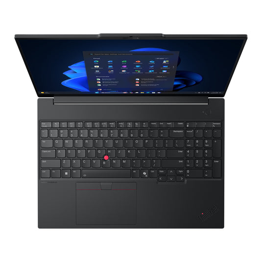 Lenovo thinkpad e16 gen 3 amd (21st005vmh) 16 laptop (zwart | ryzen 5 220 | radeon 740m | 16 gb | 512 gb ssd)
