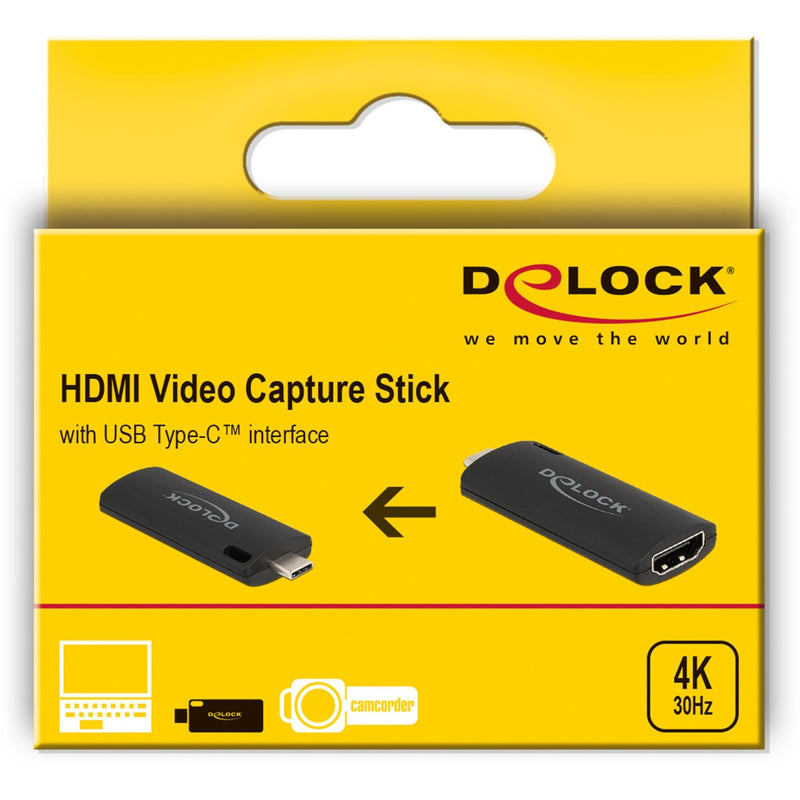 Load image into Gallery viewer, Delock hdmi video capture stick usb-c adapter (zwart)
