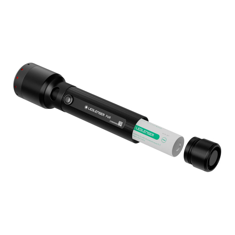 Load image into Gallery viewer, Ledlenser p6r zaklamp (zwart, 1200 lm, 6000-7500k)
