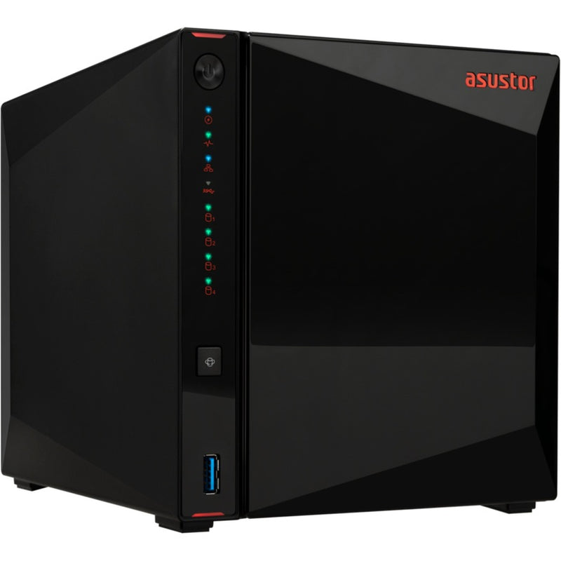 Load image into Gallery viewer, Asustor nimbustor 4 as5404t nas (zwart, 2x lan, usb, hdmi)
