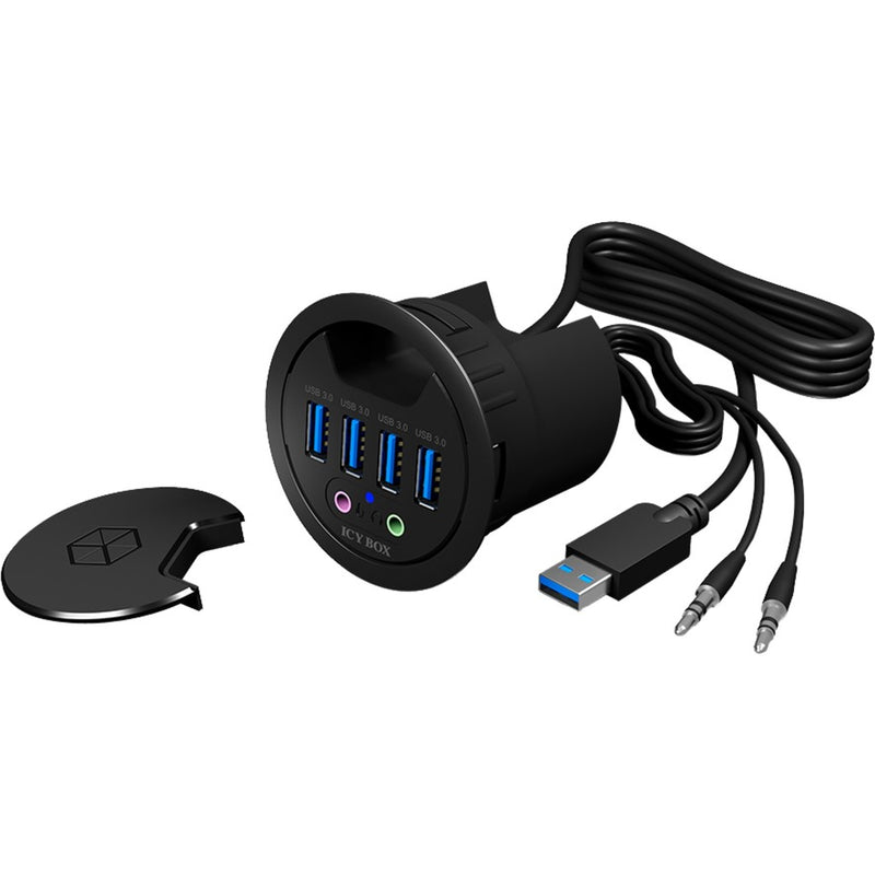 Load image into Gallery viewer, Icy box ib-hub1403a usb-hub (zwart)
