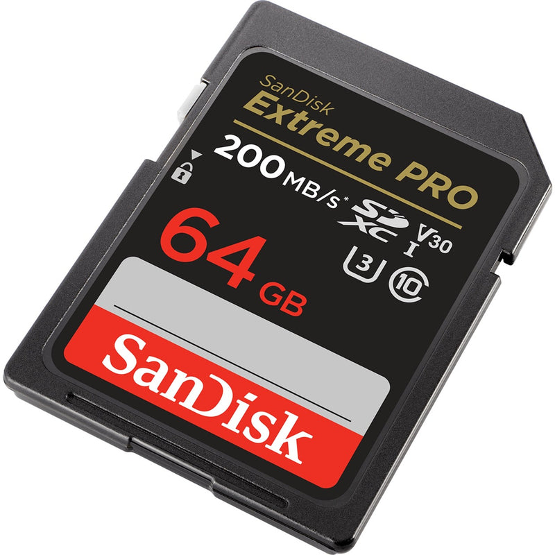 Load image into Gallery viewer, Sandisk extreme pro 64 gb sdxc geheugenkaart (zwart, uhs-i, class 10, u3, v30)
