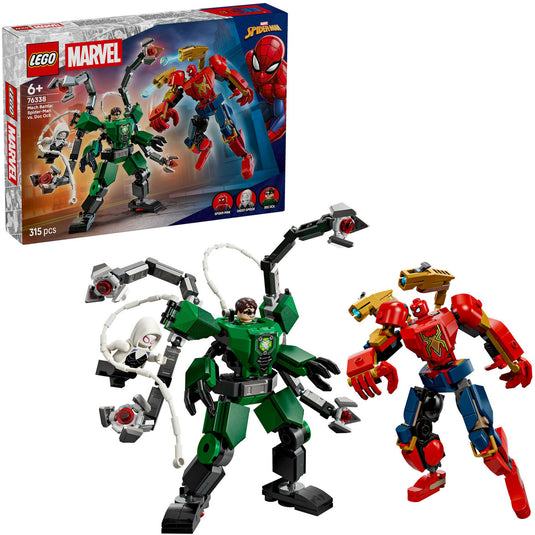Lego marvel - mechaduel: spider-man vs. doc ock constructiespeelgoed (76338)