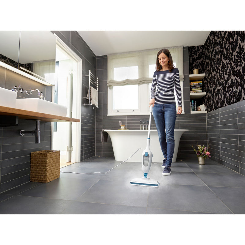 Load image into Gallery viewer, Black+decker fsmh13e10-qs 1300w 10-in-1 steam-mop met accessoires stoomreiniger (wit)
