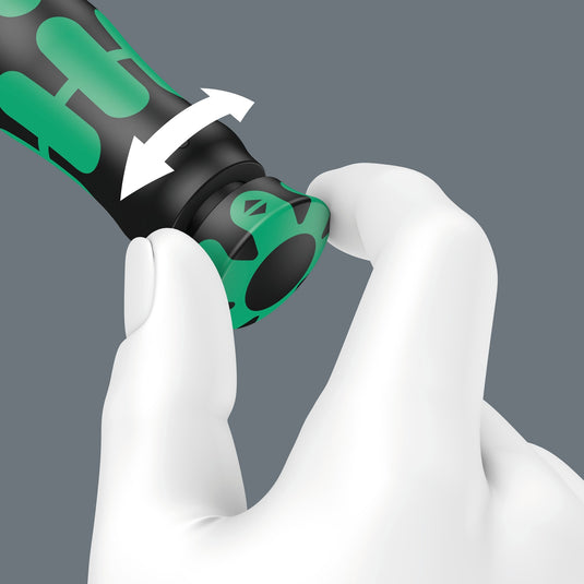 Wera click-torque c 3 push r l instelbare draaimomentsleutel (zwart groen, 40-200 nm)