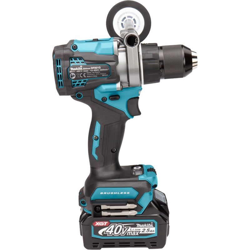 Afbeelding laden in galerijviewer, Makita 40 v max boor- schroefmachine xgt df001gd201 schroeftol (blauw zwart, mbox, oplader en 2 accu's (2,5 ah) inbegrepen)
