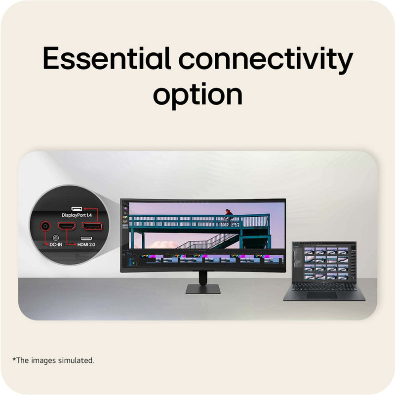 Afbeelding laden in galerijviewer, Lg ultrawide 34u601b-b 34 curved monitor (zwart, hdmi, displayport, amd freesync, 120 hz)
