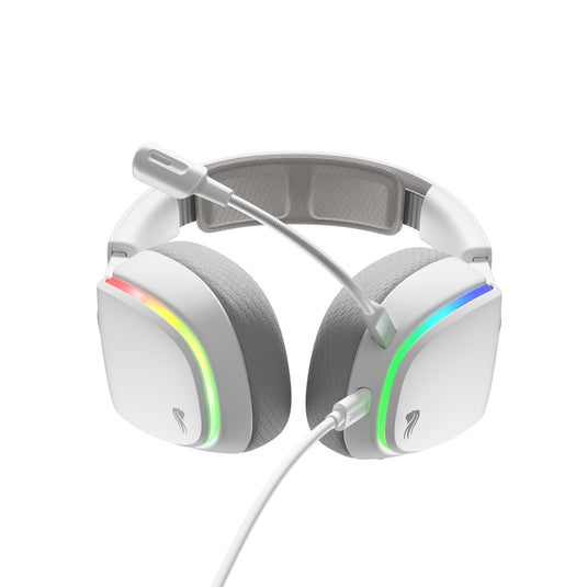 Glorious ghs eternal rgb - stereo rgb gamingheadset over-ear gaming headset (wit, pc, ps5, ps4, switch, usb-c)