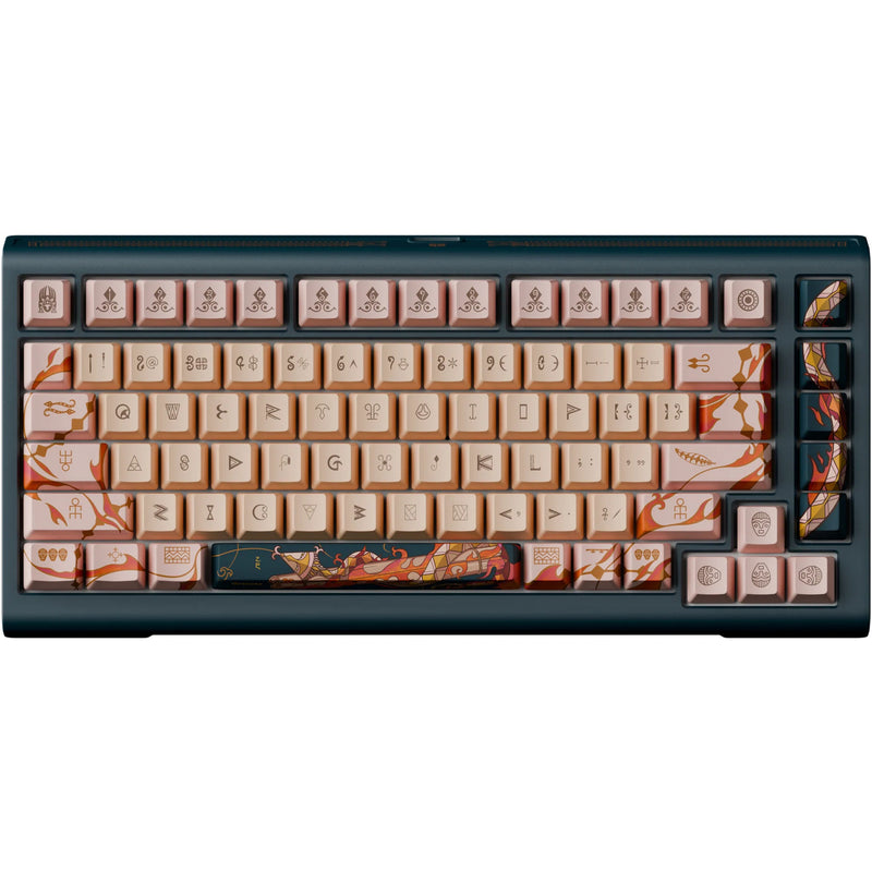 Load image into Gallery viewer, Ducky year of the snake 2025 limited edition rgb mechanisch gaming toetsenbord (zwart, us lay-out (qwerty), cherry mx2a brown, 75%, rgb, pbt dye-sub keycaps, hot-swap)
