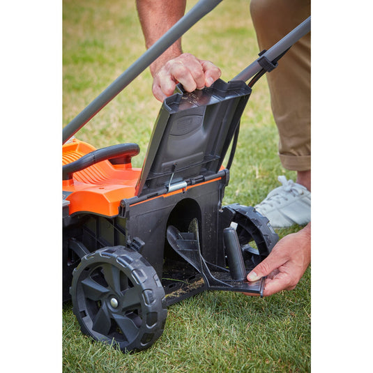 Black+decker bcmw3318l2-qw 2x 18v grasmaaier (oranje zwart, 2x 18v 2.5ah accu en oplader inbegrepen)