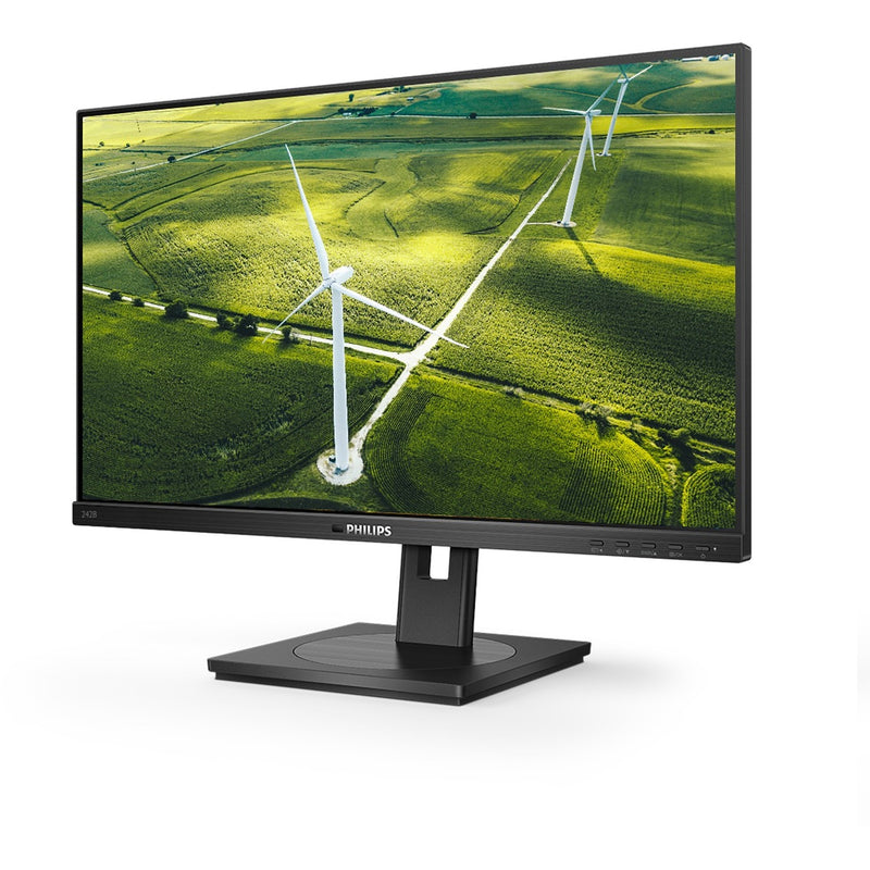 Load image into Gallery viewer, Philips 242b1g 23.8 monitor (zwart, hdmi, displayport, dvi-d, vga, usb-a, usb-b)
