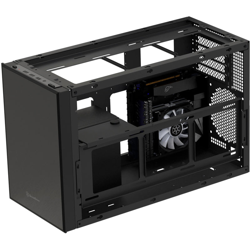 Load image into Gallery viewer, Silverstone sugo 17 mini tower behuizing (zwart | 2x usb-a | 1x usb-c)

