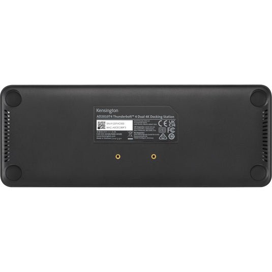 Kensington sd5760t dockingstation (zilver zwart, thunderbolt 4, usb-c, usb-a, hdmi, pd)