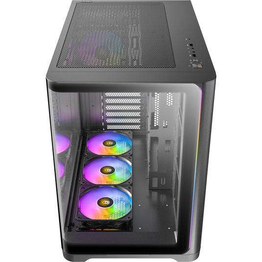 Antec c5 curve argb midi tower behuizing (zwart | 2x usb-a | 1x usb-c | tempered glass)