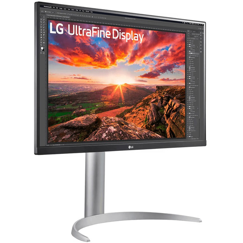 Chargez l'image dans la visionneuse de la galerie, Lg ultrafine 27up850k-w 27 4k uhd monitor (zilver zwart, 2x hdmi, displayport, 2x usb-a, usb-c)
