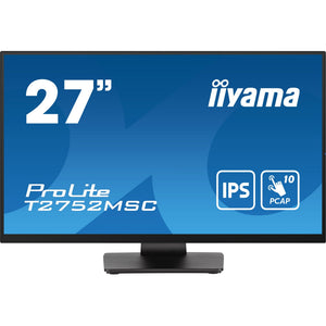 Iiyama prolite t2752msc-b1 27 touchscreen monitor (zwart, hdmi, displayport, 2x usb-a, usb-b)