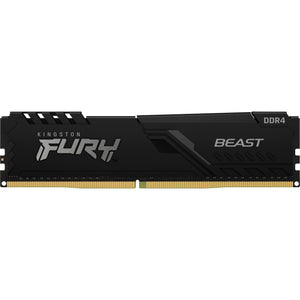 Kingston fury beast 32 gb ddr4-3200 (1x 32 gb) werkgeheugen (zwart, kf432c16bb 32, xmp 2.0)