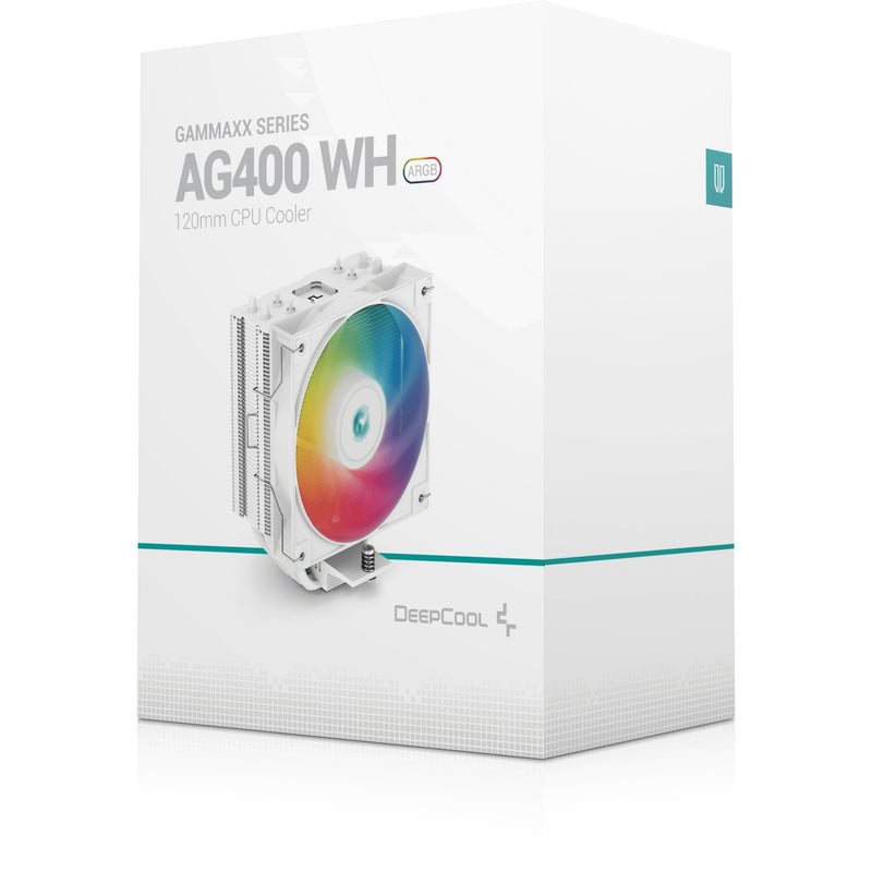 Load image into Gallery viewer, Deepcool ag400 wh argb cpu-koeler (wit)
