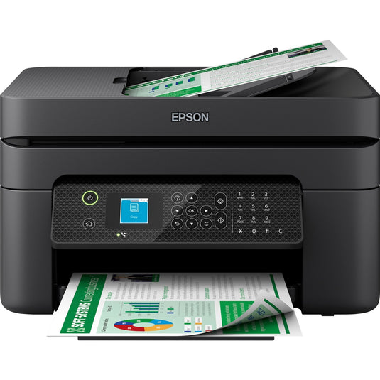 Epson workforce wf-2930dwf all-in-one inkjetprinter met faxfunctie (zwart, scannen, kopiëren, faxen, wi-fi)