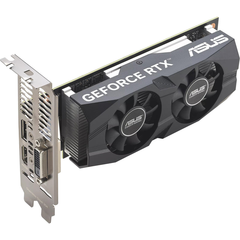 Afbeelding laden in galerijviewer, Asus geforce rtx 3050 lp brk oc edition 6gb gddr6 grafische kaart (1x displayport, 1x hdmi 2.1, 1x dvi-d)
