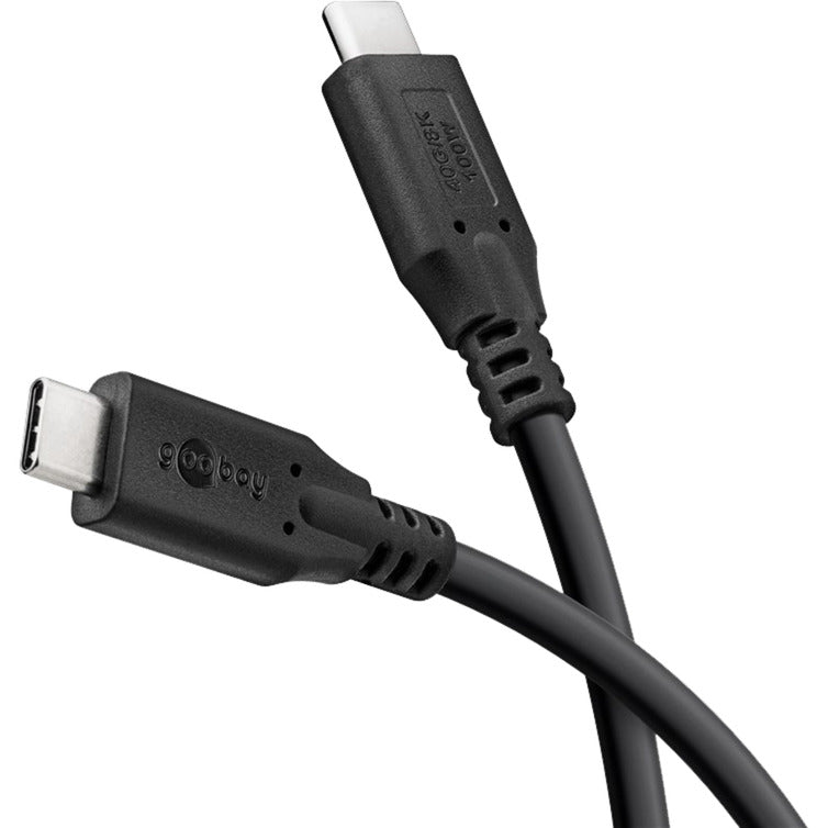 Afbeelding laden in galerijviewer, Goobay usb-c 4.0 > usb-c kabel (zwart, 1 meter)
