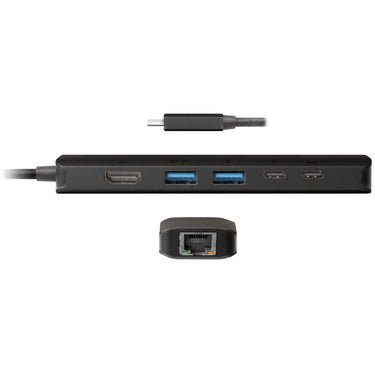 Club 3d usb gen1 type-c 6-in-1 hub dockingstation (zwart)