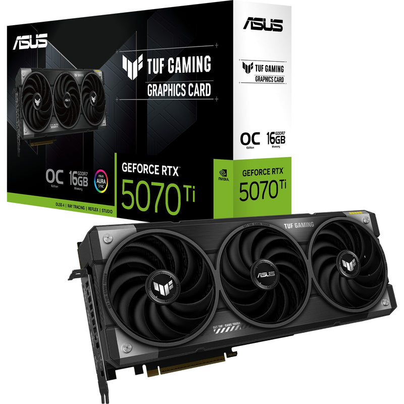 Load image into Gallery viewer, Asus tuf gaming geforce rtx 5070 ti oc 16g grafische kaart (3x displayport, 2x hdmi)
