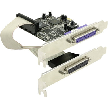 Delock pci express kaart 2x parallel interface kaart (zwart)