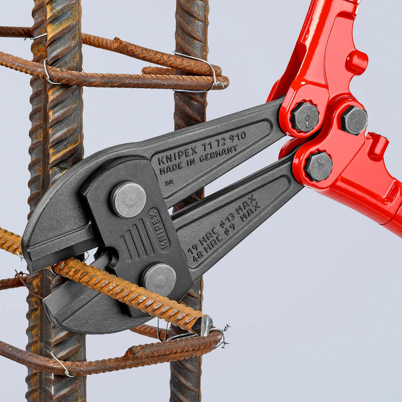 Load image into Gallery viewer, Knipex boutensnijder 71 72 910 kniptang (rood blauw, middensnijder, geschroefd scharnier)
