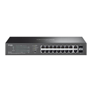 Tp-link omada es220gp 20-poort gigabit easy managed switch (zwart, 16x poe+, 2x gigabit sfp)