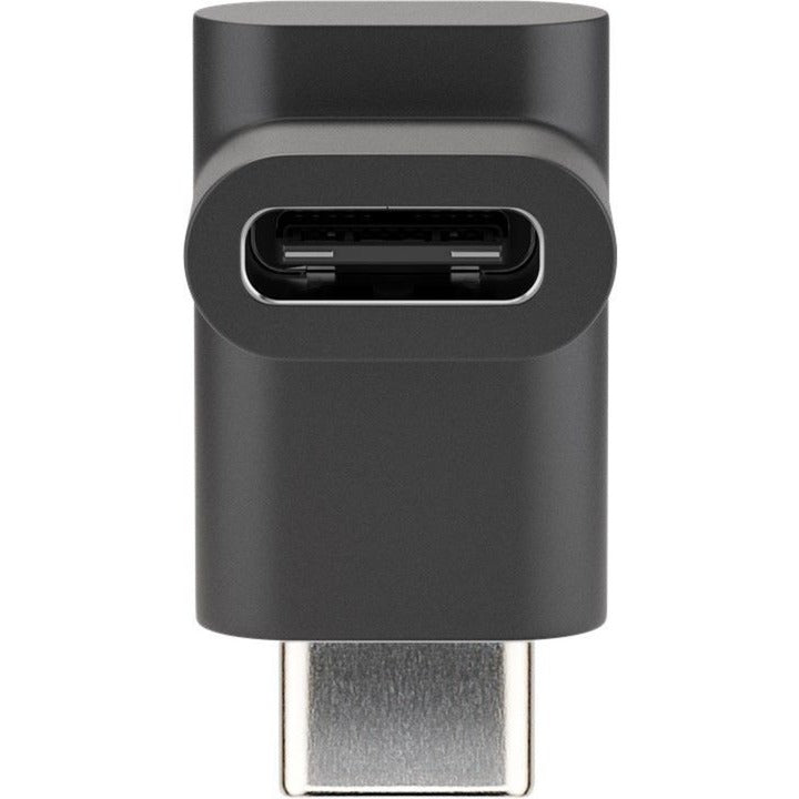 Afbeelding laden in galerijviewer, Goobay usb-c (male) naar usb-c (female) 90° adapter (zwart)
