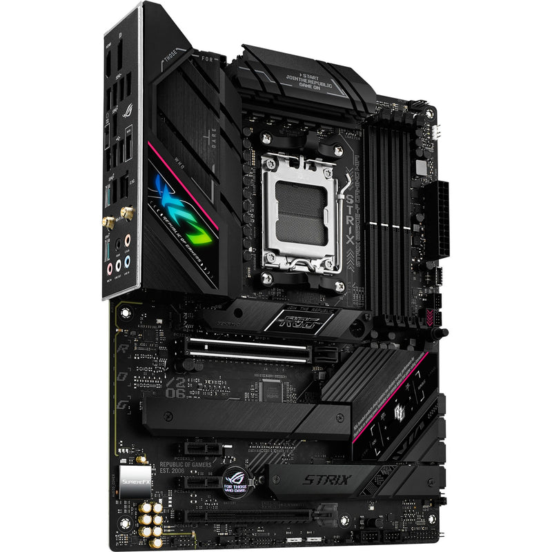 Load image into Gallery viewer, Asus rog strix b650e-f gaming wifi socket am5 moederbord (zwart, raid, 2.5 gb-lan, wi-fi 6e, bt 5.2, sound, atx)
