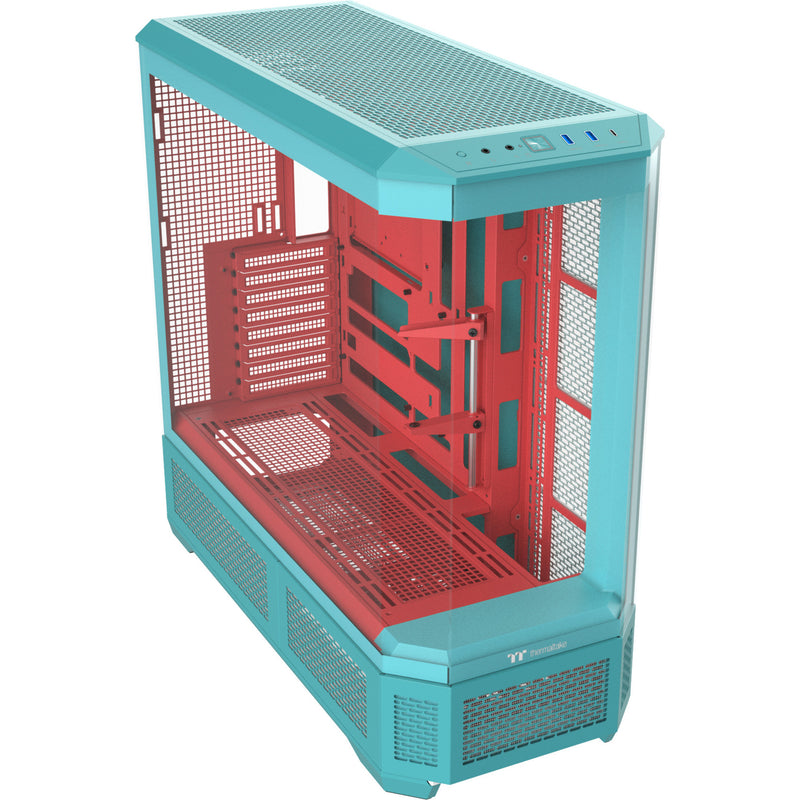 ギャラリービューアに画像をロードする, Thermaltake view 600 tg mint strawberry big tower behuizing (mint bes | 2x usb-a | 1x usb-c | tempered glass)
