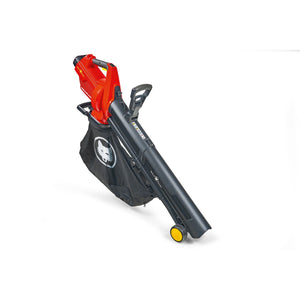 Wolf-garten accu bladblazer lycos 40 480 v set bladzuiger bladblazer (rood zwart, accu inbegrepen)