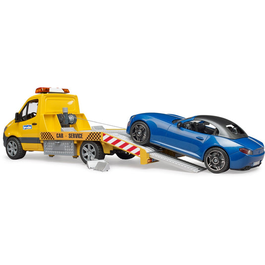 Bruder mercedes benz sprinter auto transport en roadster modelvoertuig (02675)