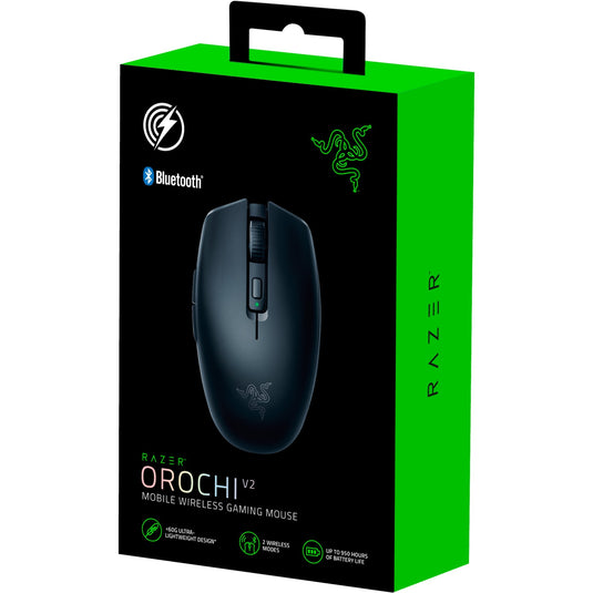 Razer orochi v2 mobile wireless gaming mouse (zwart, 18.000 dpi, 2.4 ghz + bluetooth)